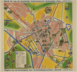 217352 Plattegrond van de stad Utrecht, met aanwijzing van de voornaamste gebouwen en bezienswaardigheden.